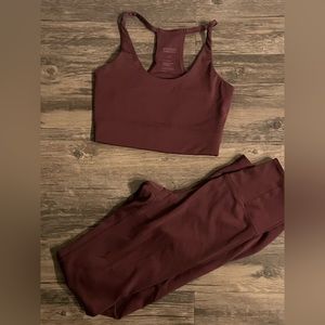 Girlfriend collective xxs matching gym set leggings and sports bra